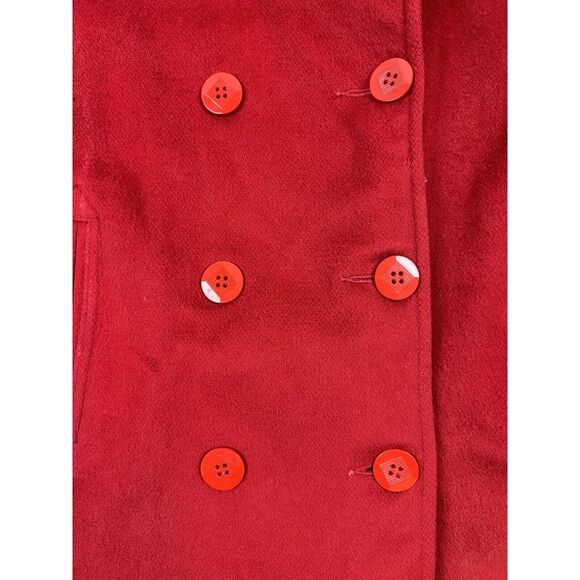 Talbots Jacket Womens Petite 12 Red 100%‎ Pure Wool Classic USA - Picture 4 of 16